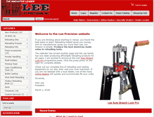 Tablet Screenshot of leeprecision.com